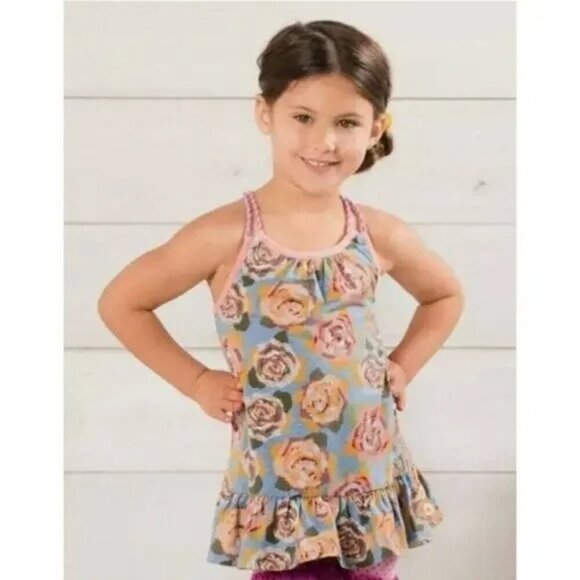 Matilda Jane Adventure Begins Floral Twister Tank Size 2 - Picture 1 of 5